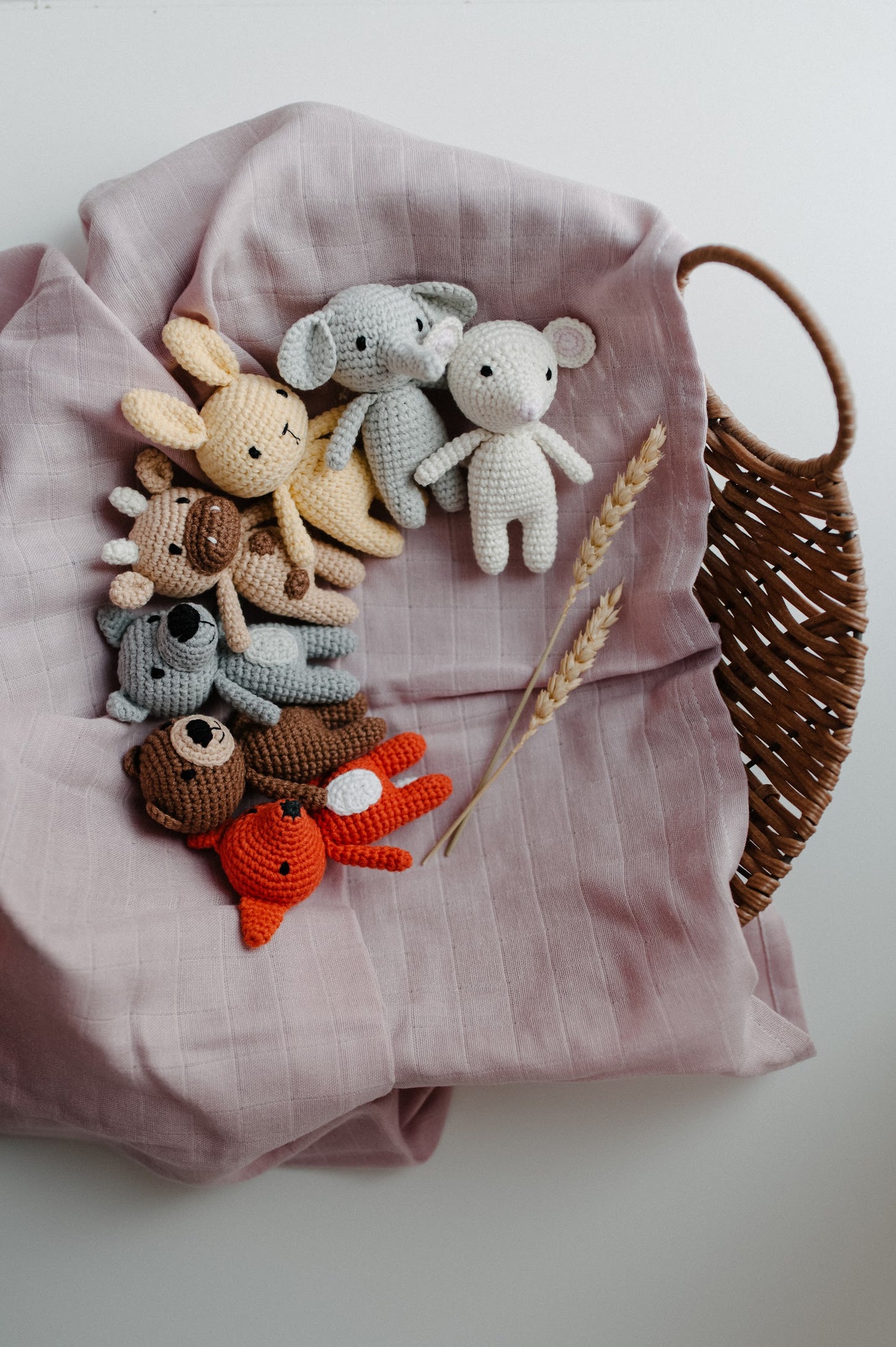 Crochet toy box (7-piece set)