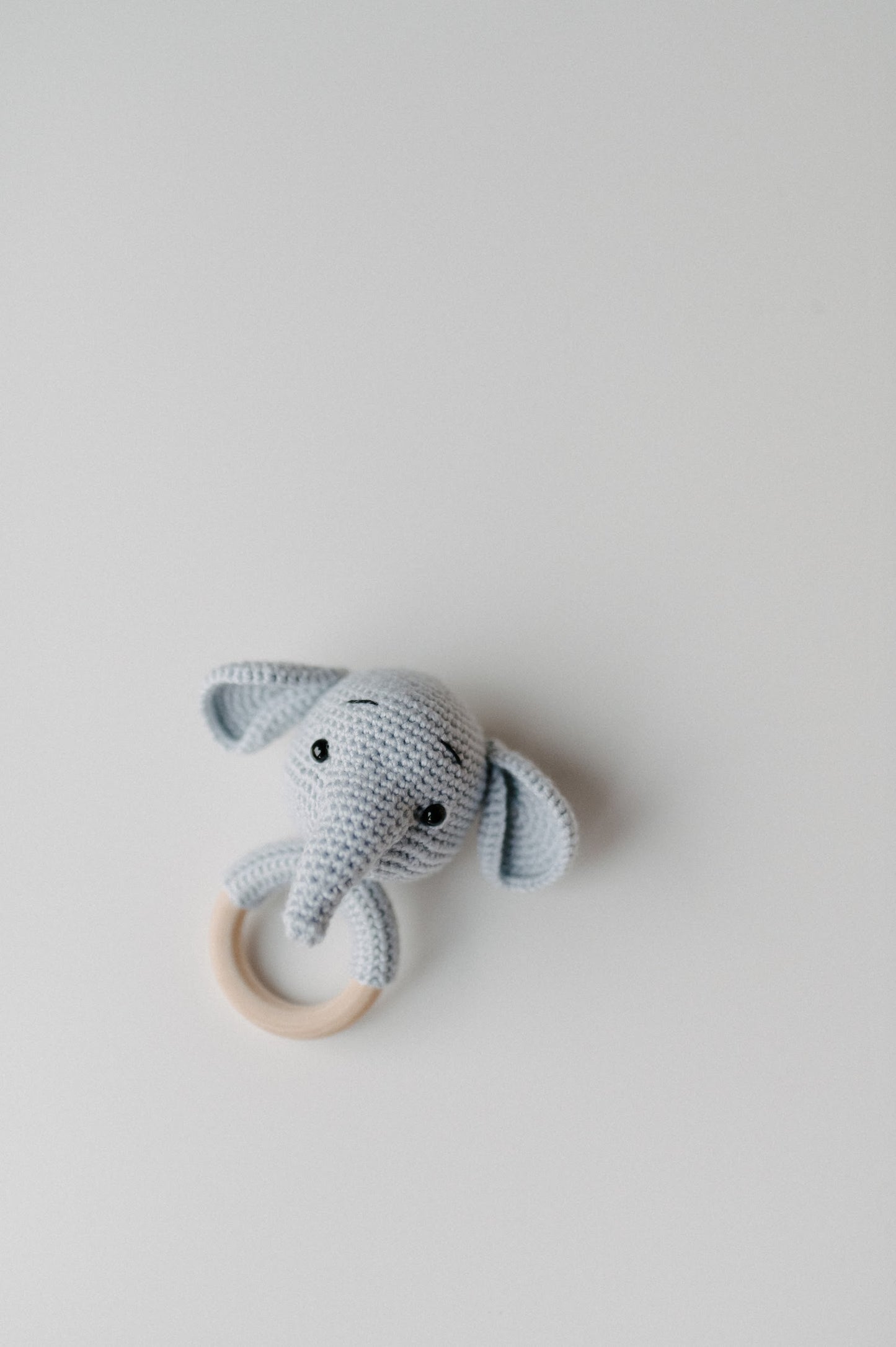Crochet baby rattle "Elephant"