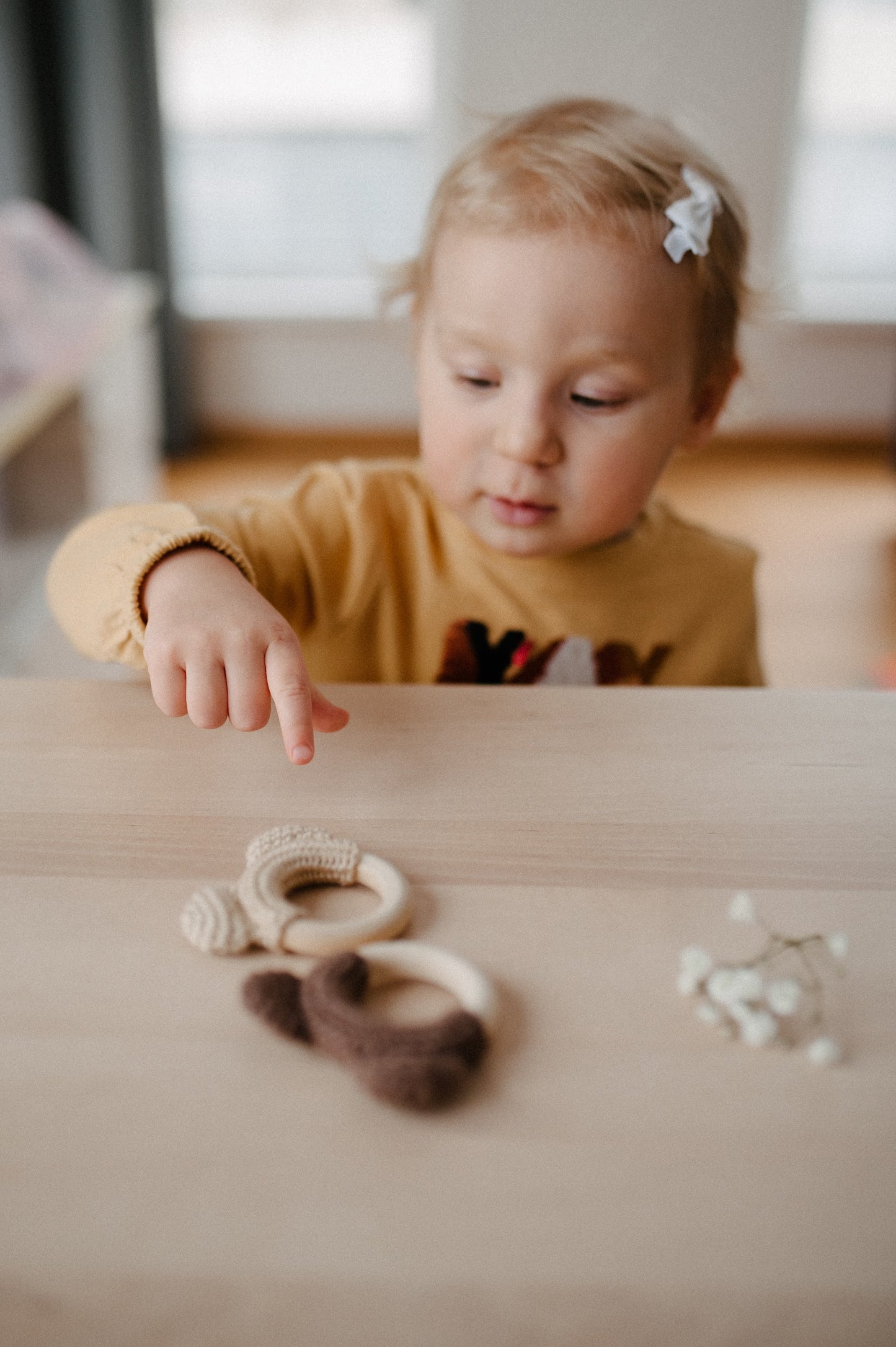 Crochet teether "Bear ears"