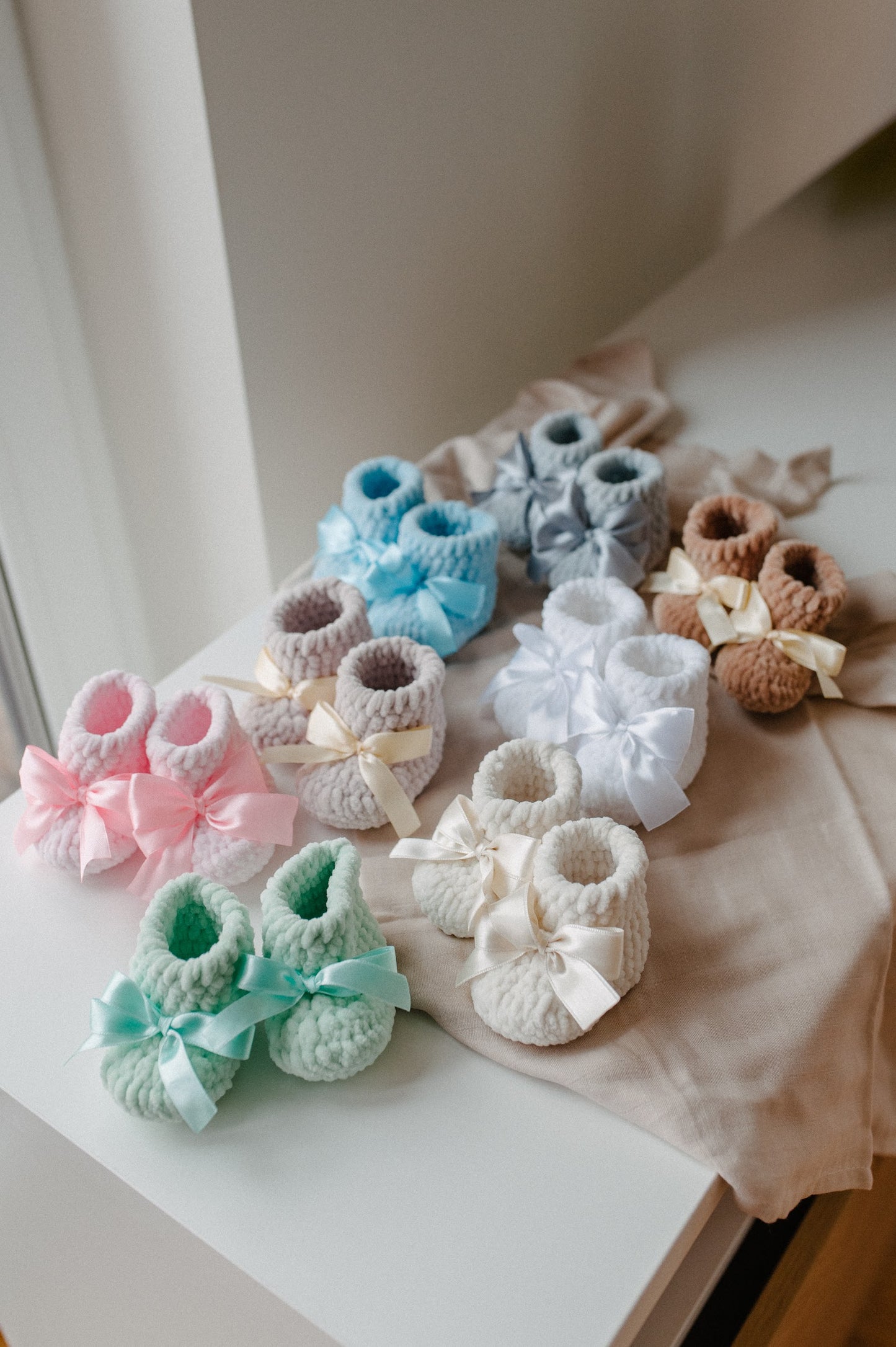 Baby booties (variety of colors)
