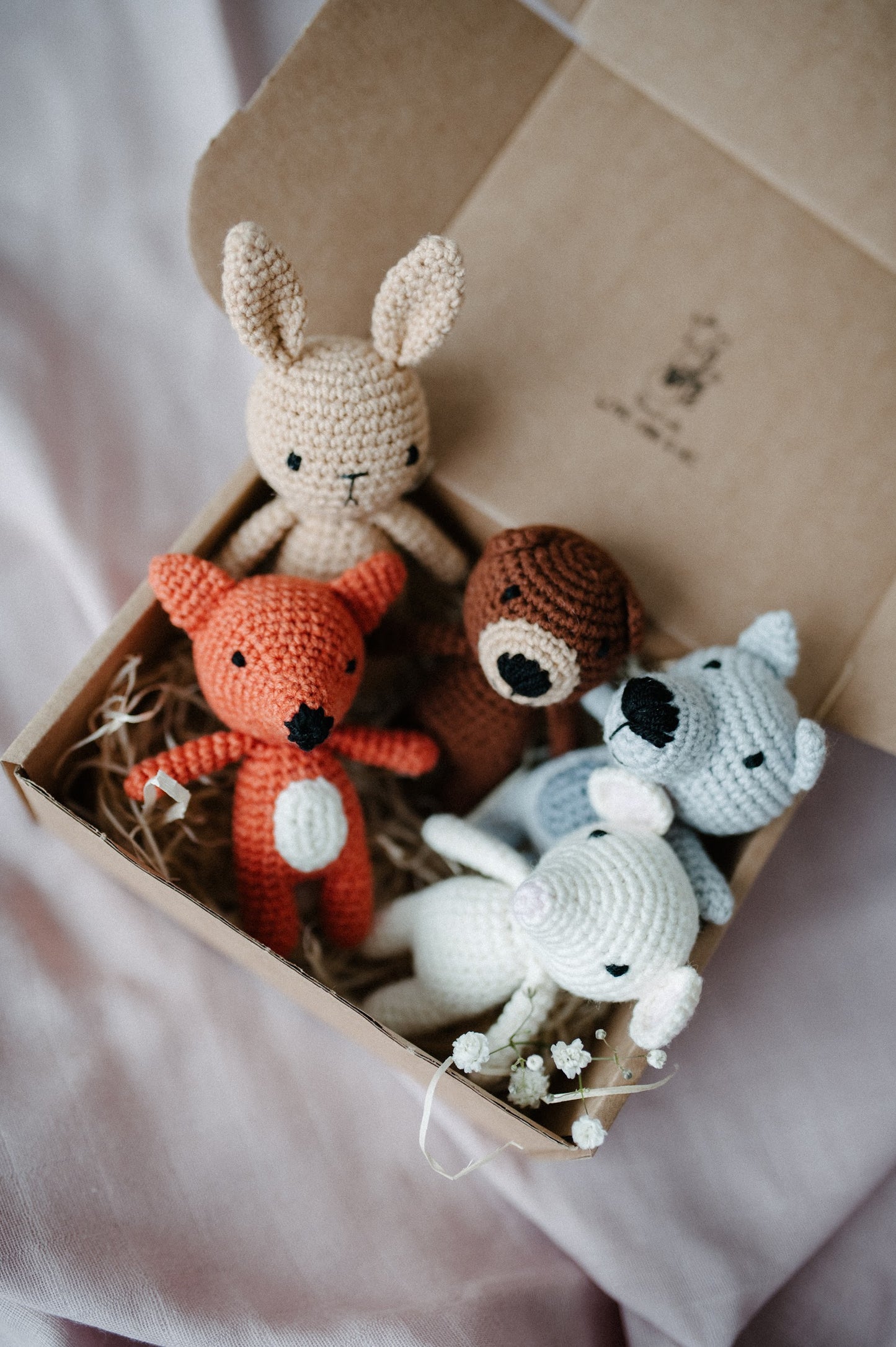 Crochet toy box (5-piece set)