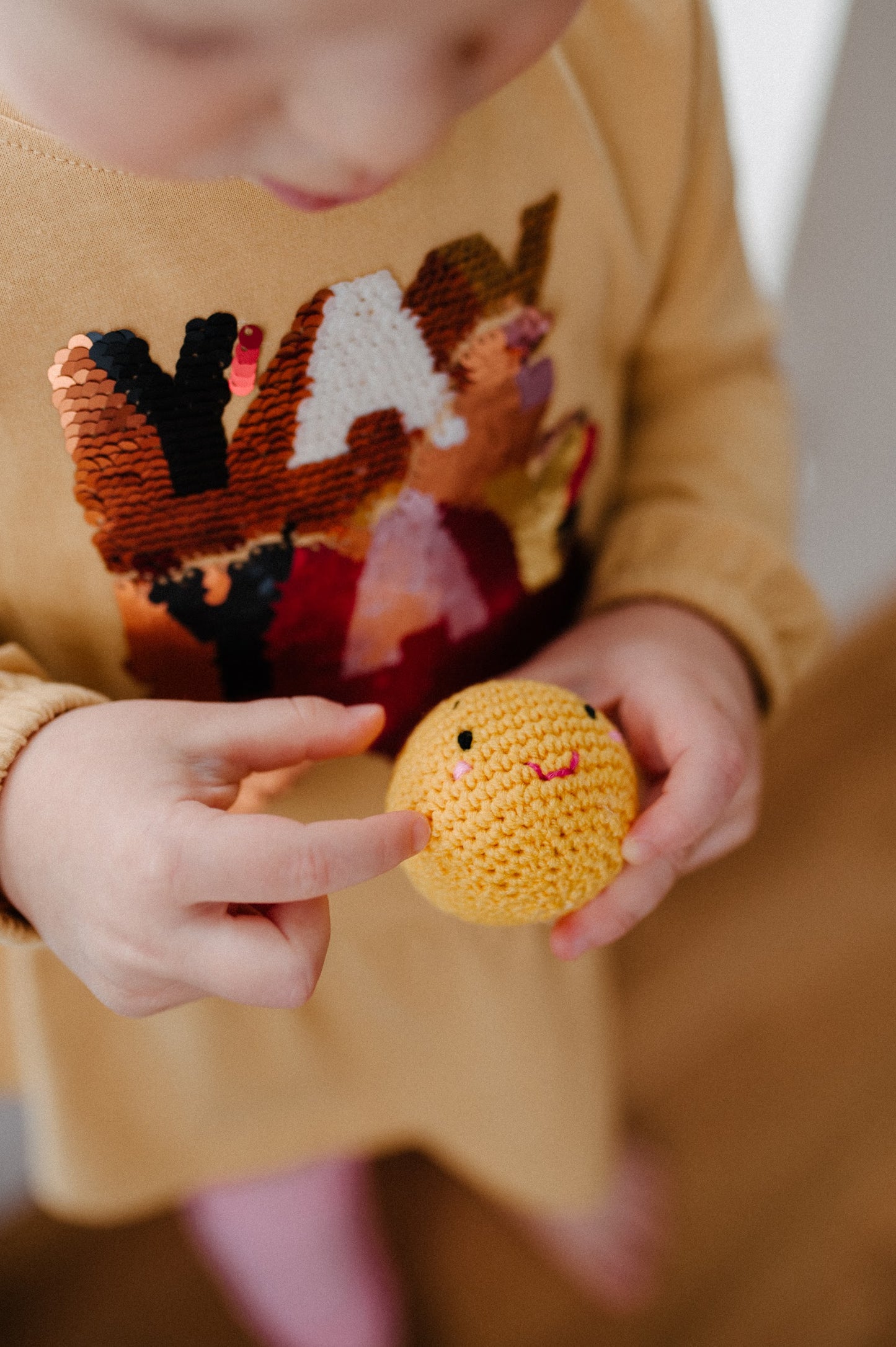 Crochet toy box "Kolobok"