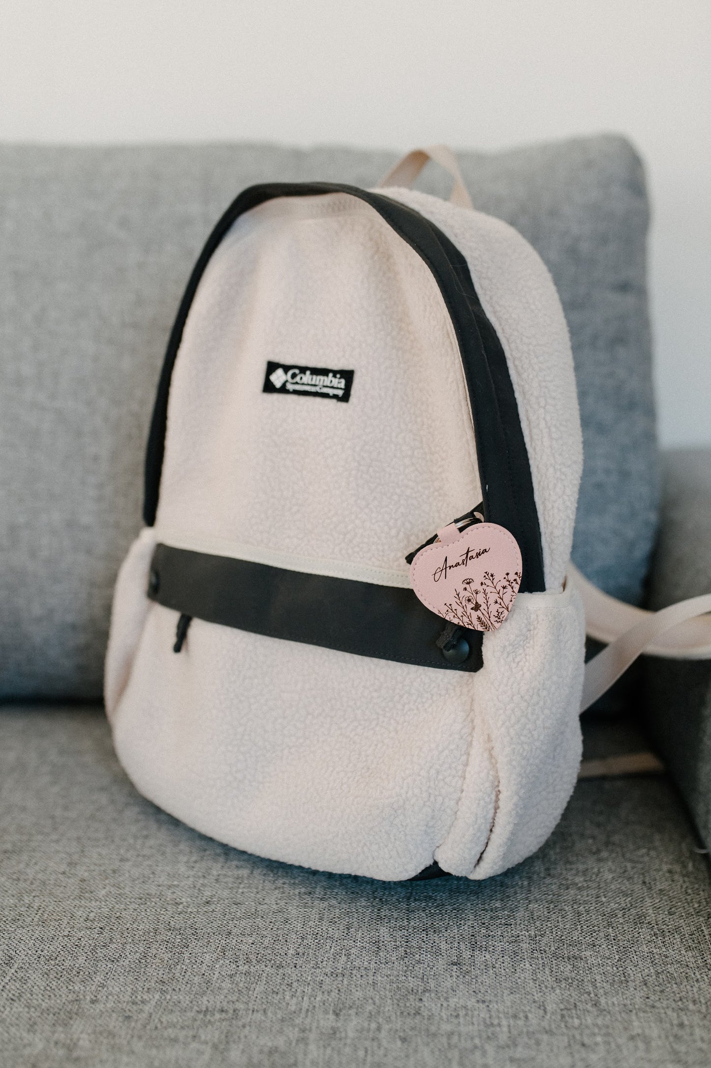 (𝐍𝐄𝐖) Personalized faux leather keychain
