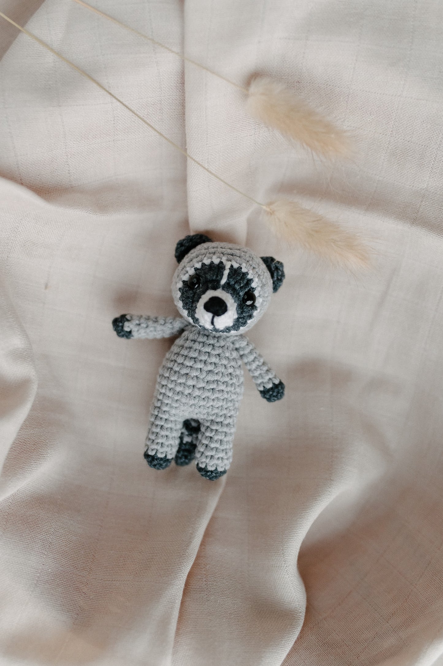 Mini crochet toy "Raccoon"