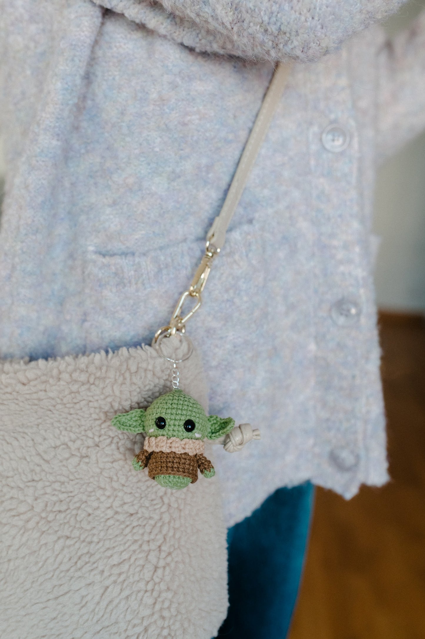 Crochet keychain "Yoda"