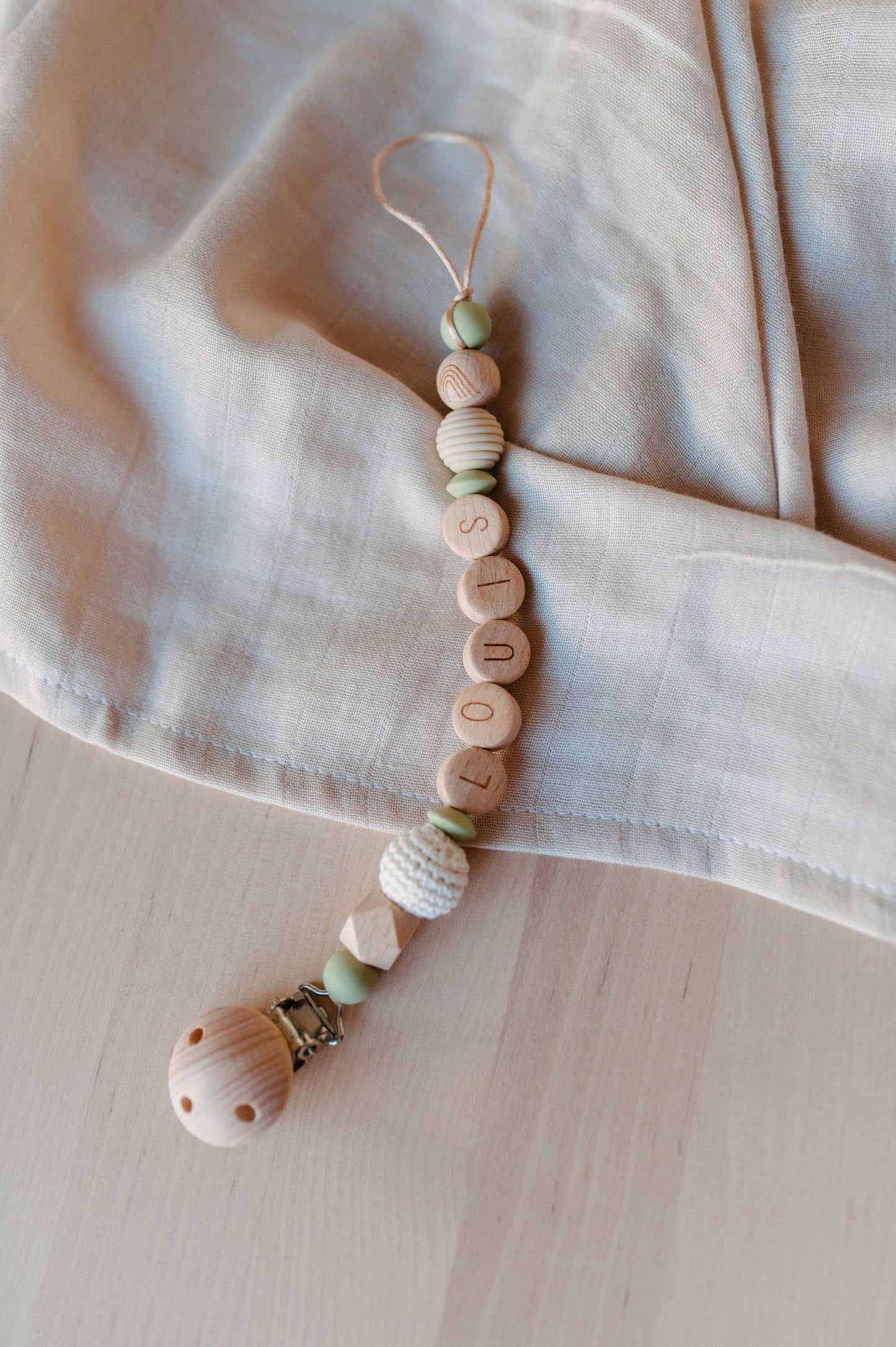 Personalized pacifier holder