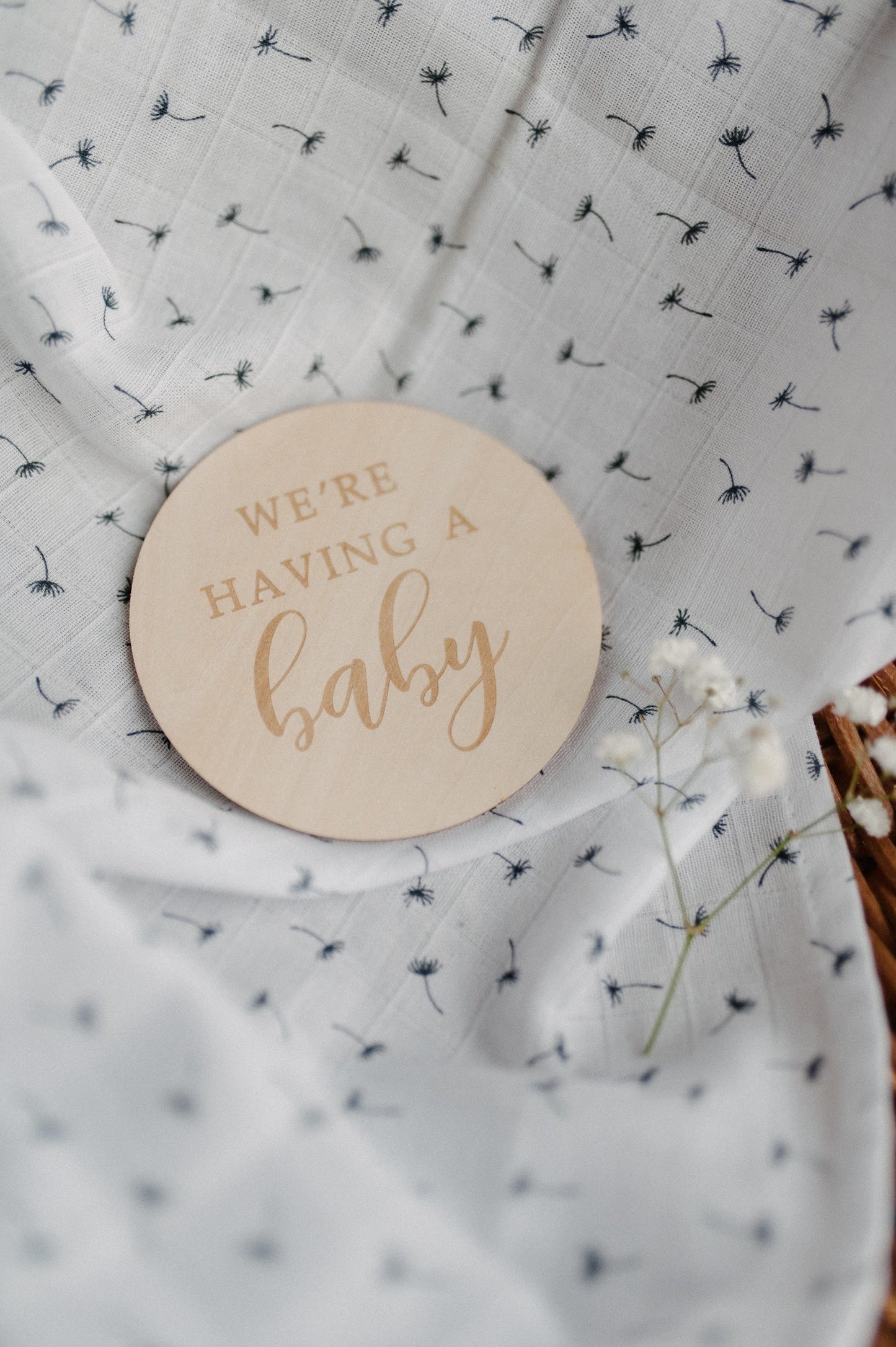 Pregnancy announcement sign