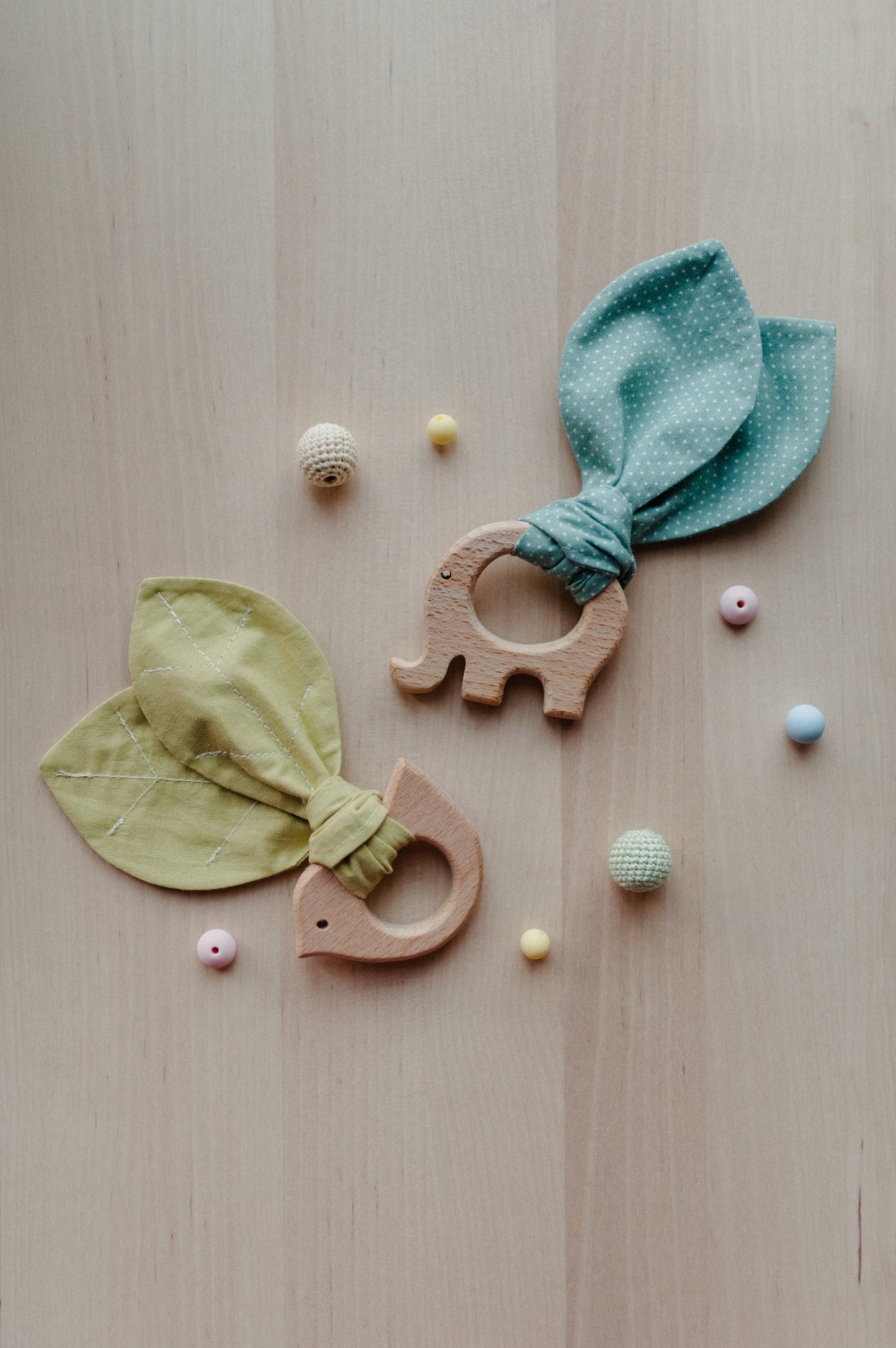 Sensory toy and teether "Crinkle bunny ears"