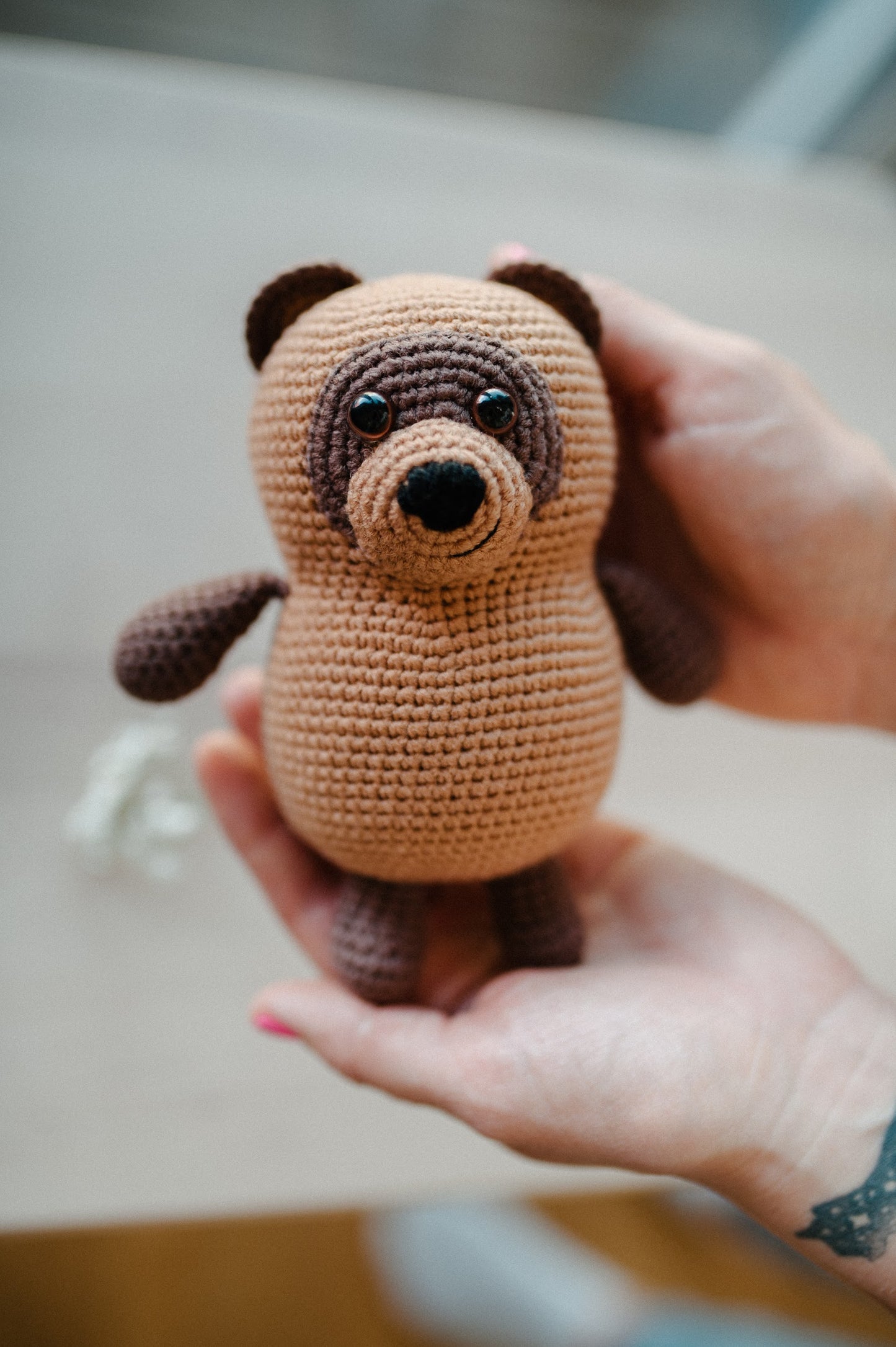 Crochet toy "Winnie the Pooh"