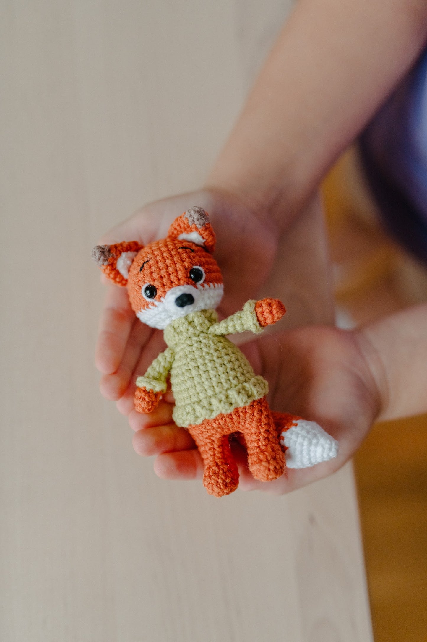(𝐍𝐄𝐖) Crochet toy "Fox in a sweater"