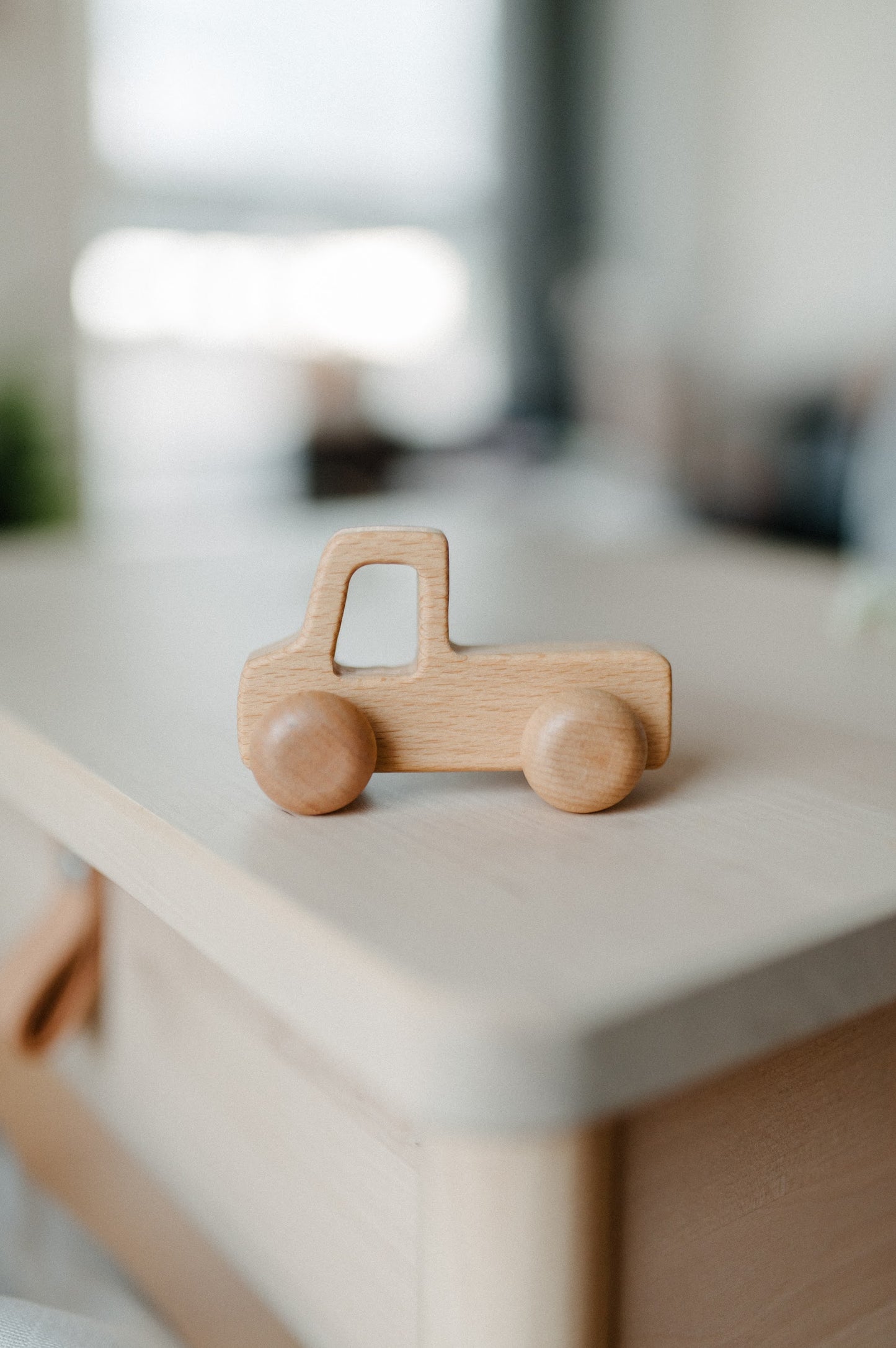 Wooden toy car