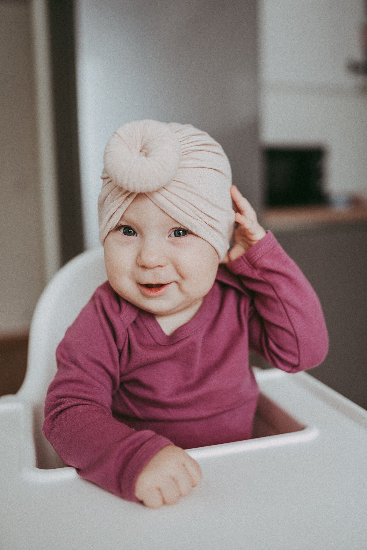 Elastic turban hat