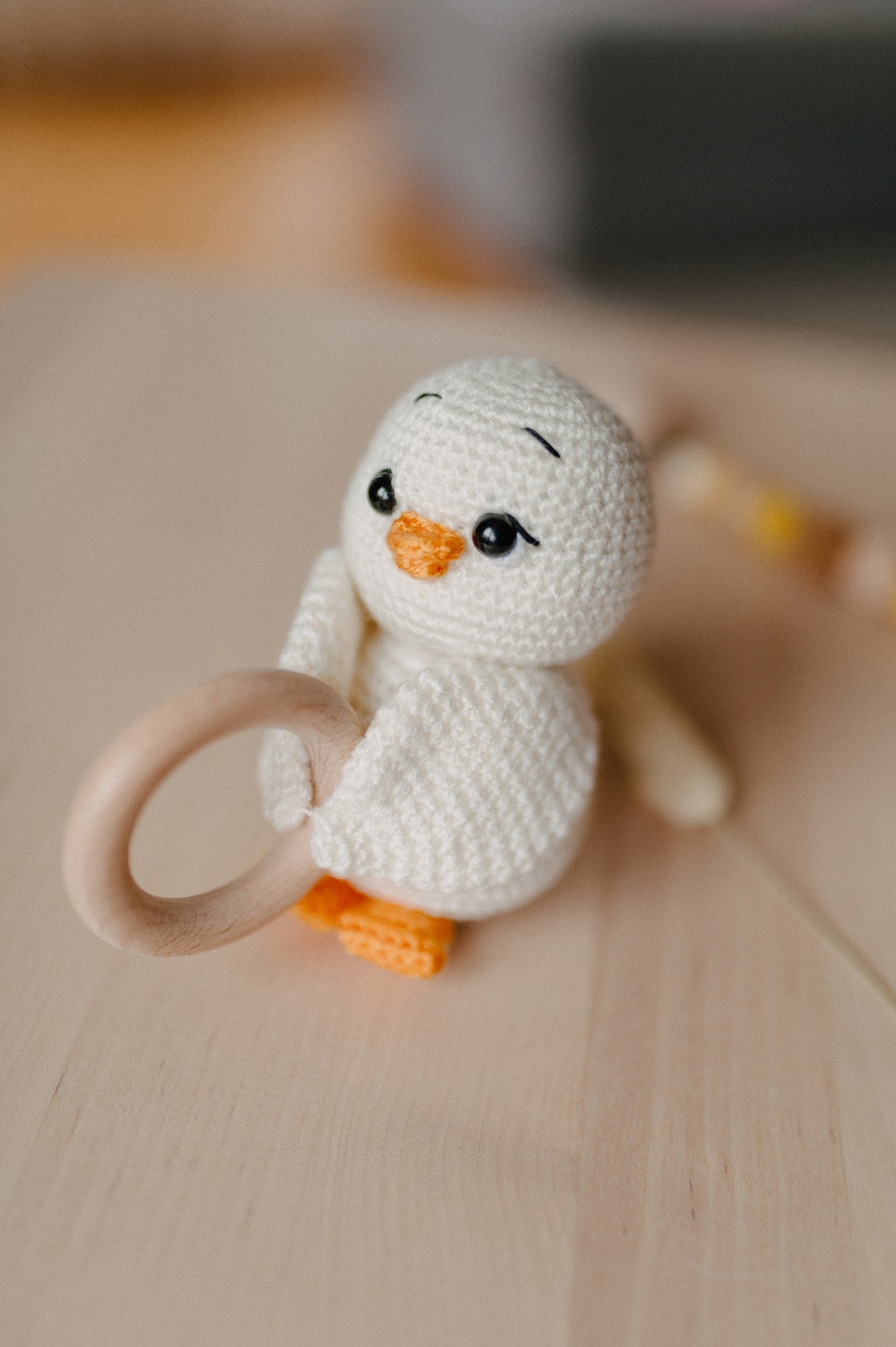 (𝐍𝐄𝐖) Crochet baby rattle "Bird"