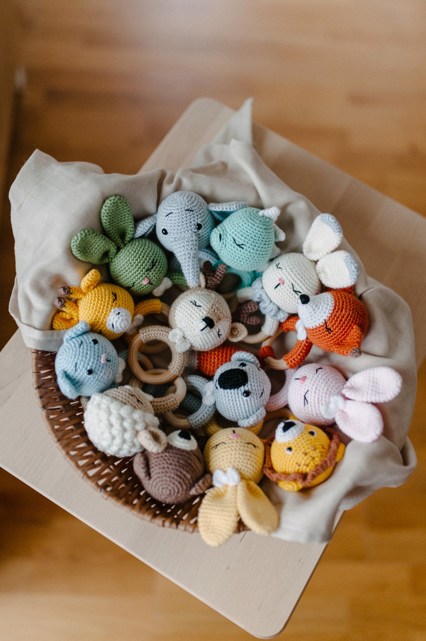 (𝐍𝐄𝐖) Personalized crochet baby rattle