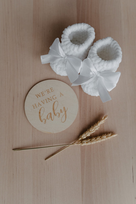 "We're having a baby" gift set