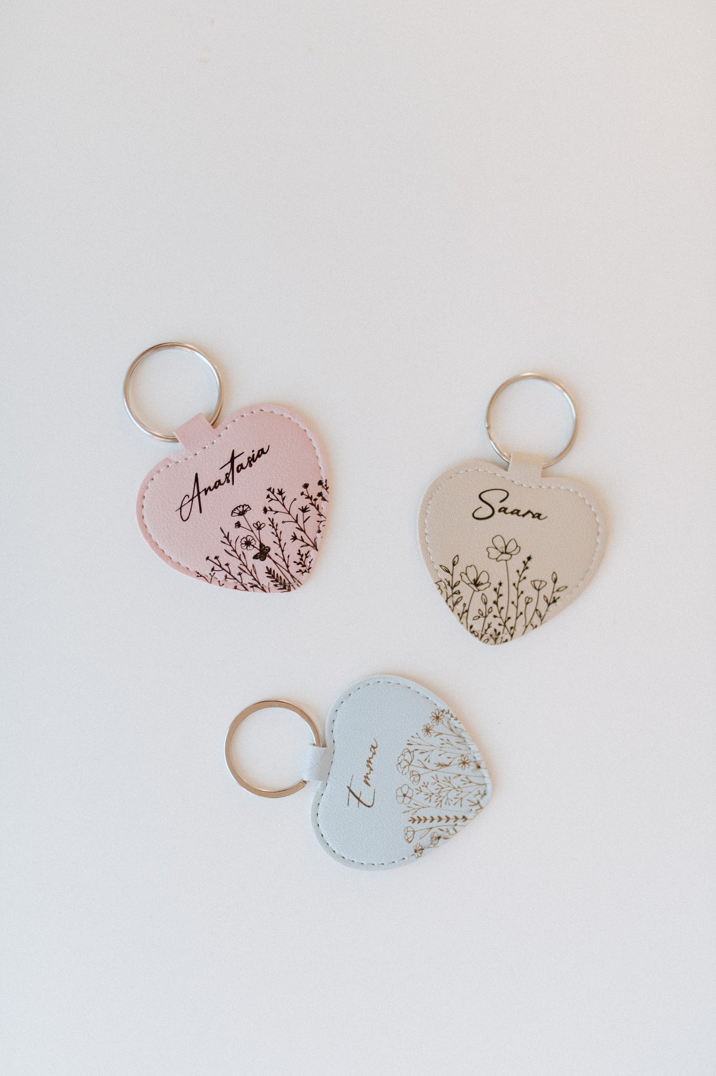 (𝐍𝐄𝐖) Personalized faux leather keychain
