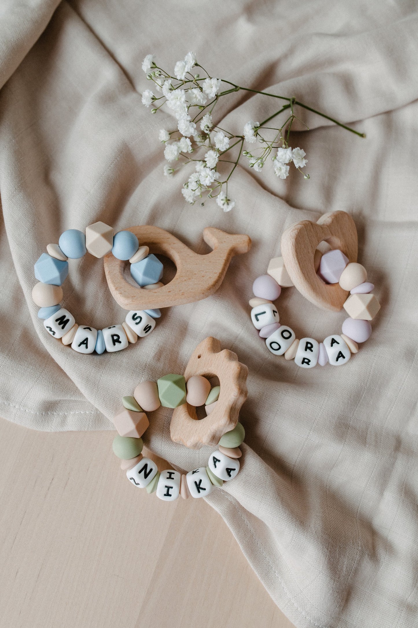 Personalized teething ring