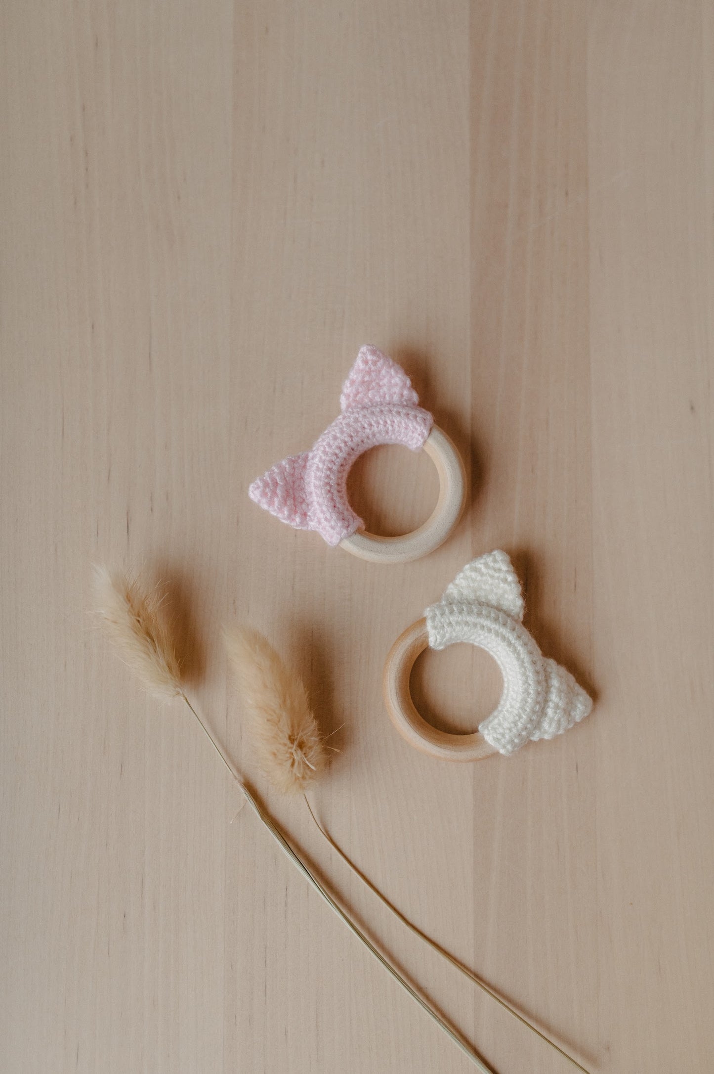 (𝐍𝐄𝐖) Crochet teether "Kitten ears"