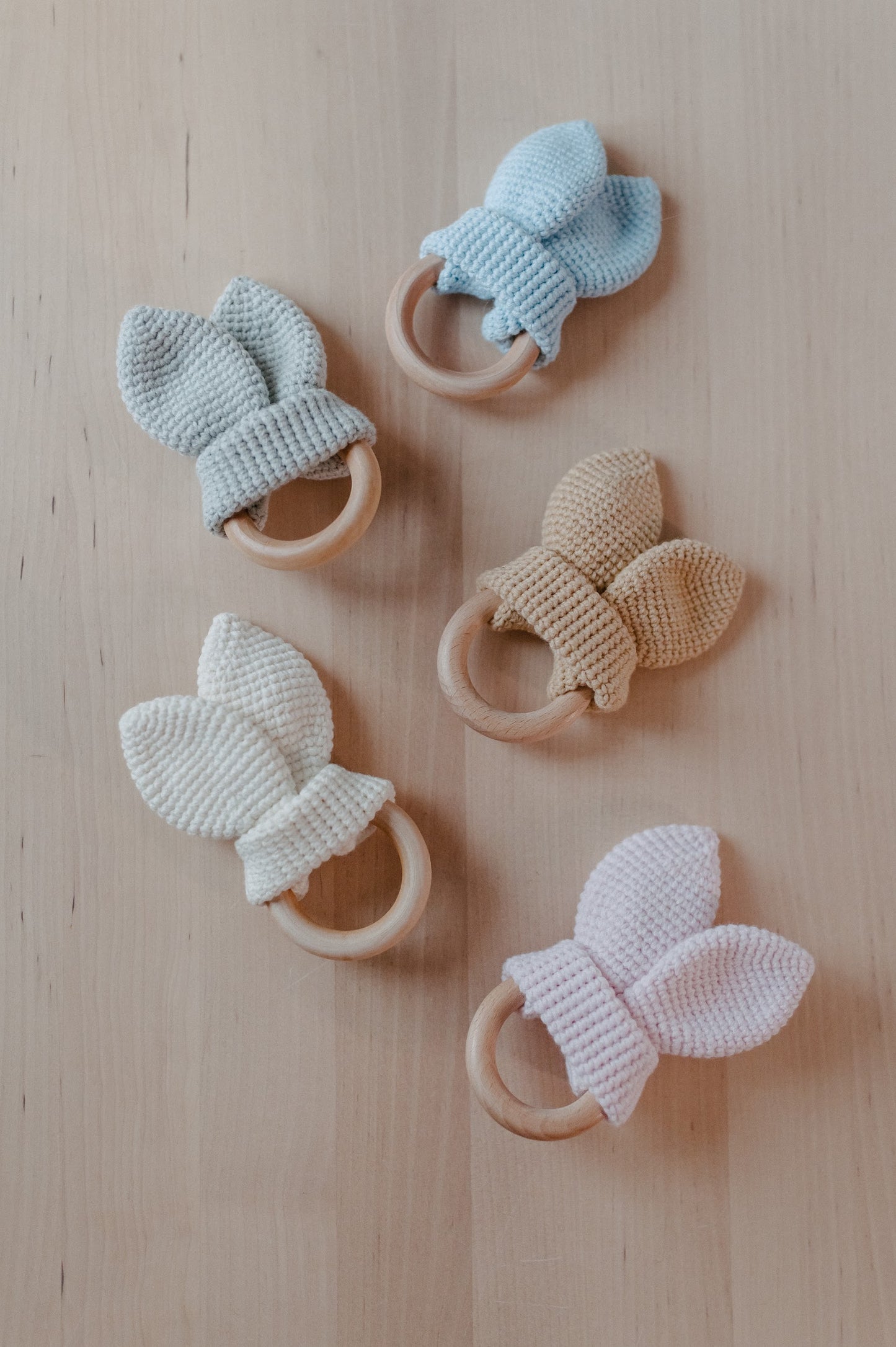 Crochet teether "Bunny ears"