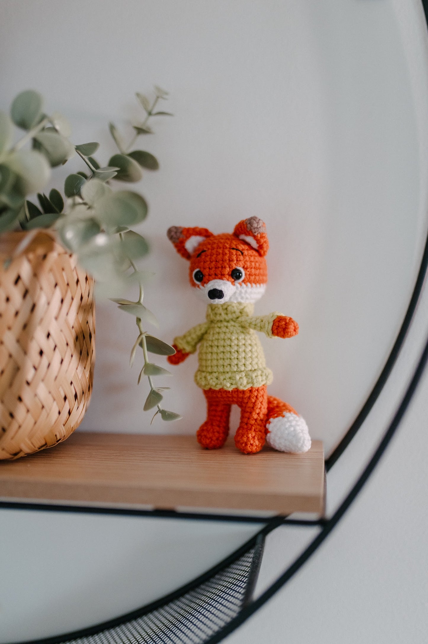 (𝐍𝐄𝐖) Crochet toy "Fox in a sweater"