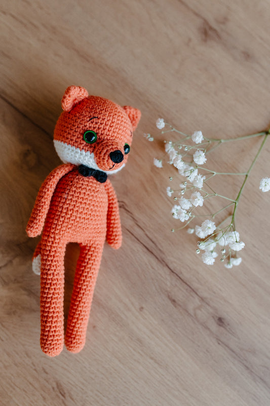 (𝐍𝐄𝐖) Crochet toy "Foxy gentleman"