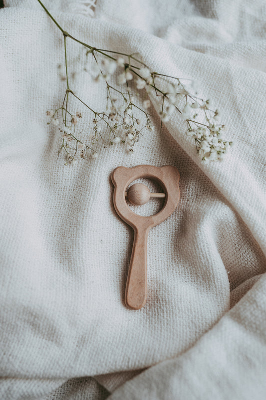 Wooden rattle